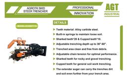 UNUSED Hydraulic Skid-Steer 60" Trencher