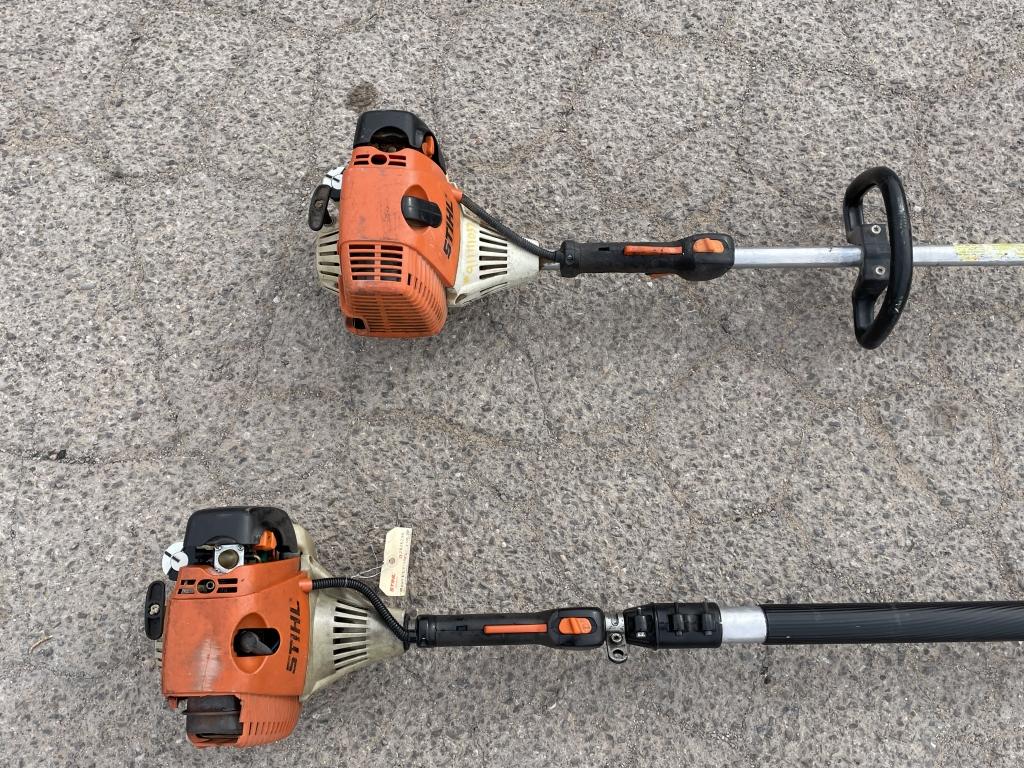 School Surplus - (2)pc Stihl Gas Saw, Edger