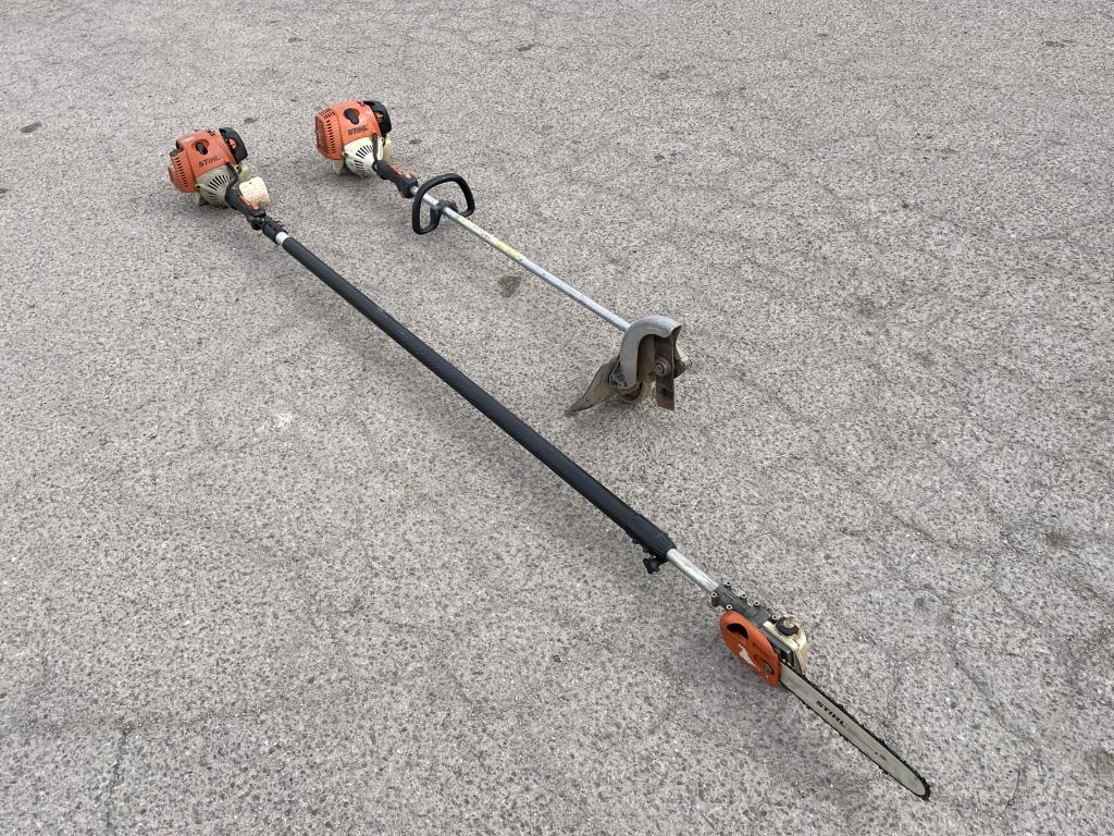 School Surplus - (2)pc Stihl Gas Saw, Edger