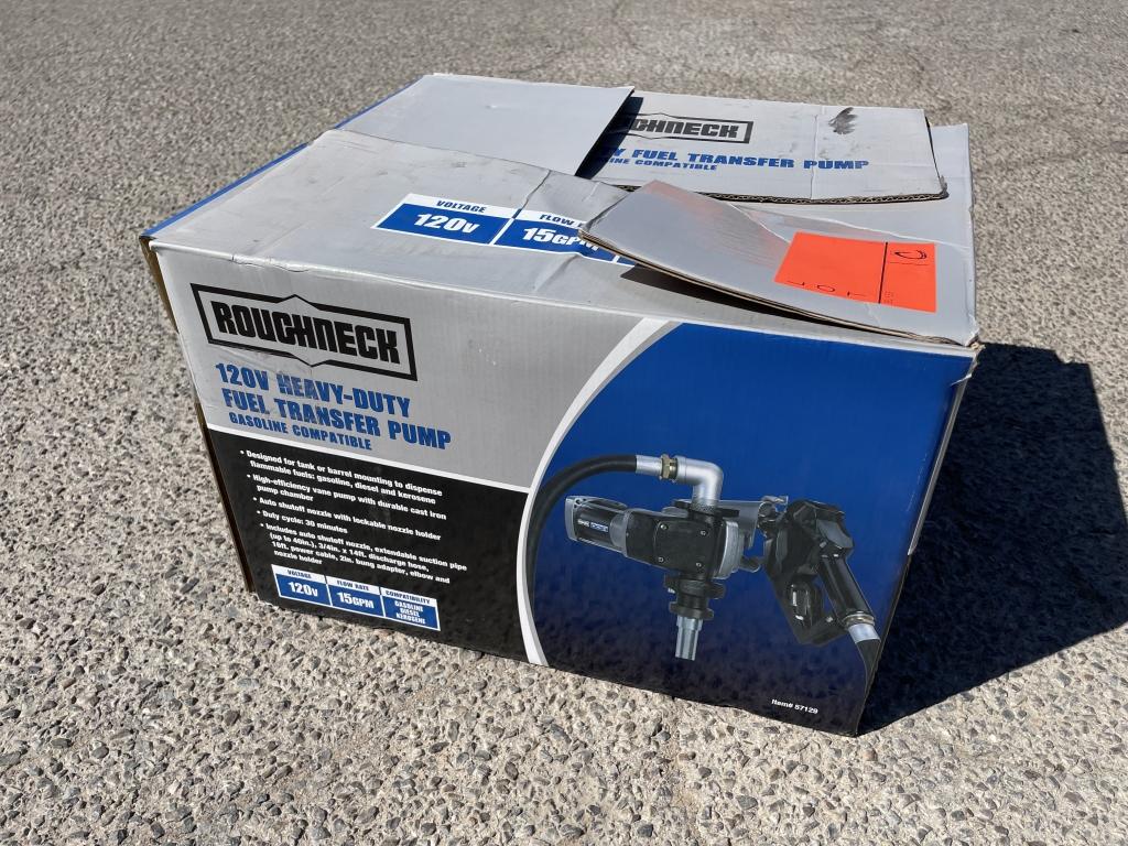 Roughneck 120V Fuel Transfer Pump in Box -C