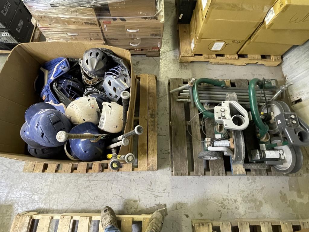 School Surplus - 2 Baseball Pitching Machines Etc