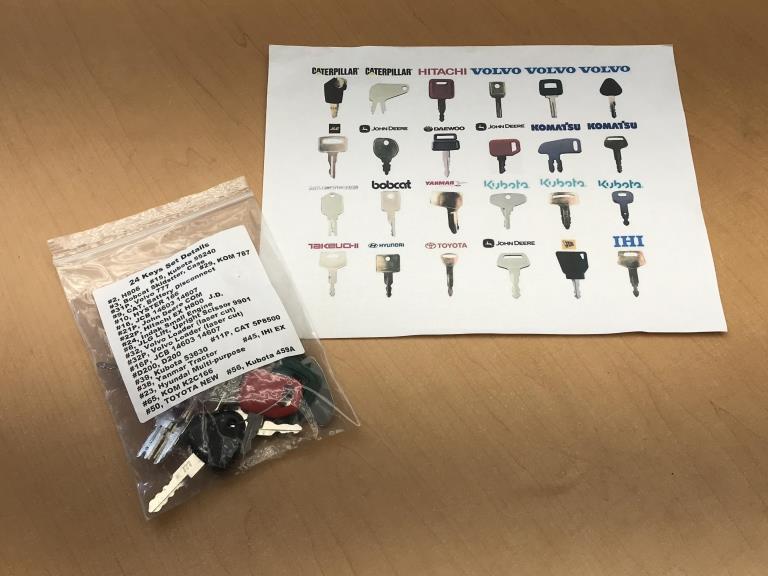 Set of (24) NEW Construction Equipment Keys