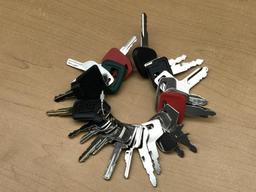 Set of (24) NEW Construction Equipment Keys