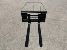 UNUSED Skid-Steer Pallet Fork Attachment,49" Forks