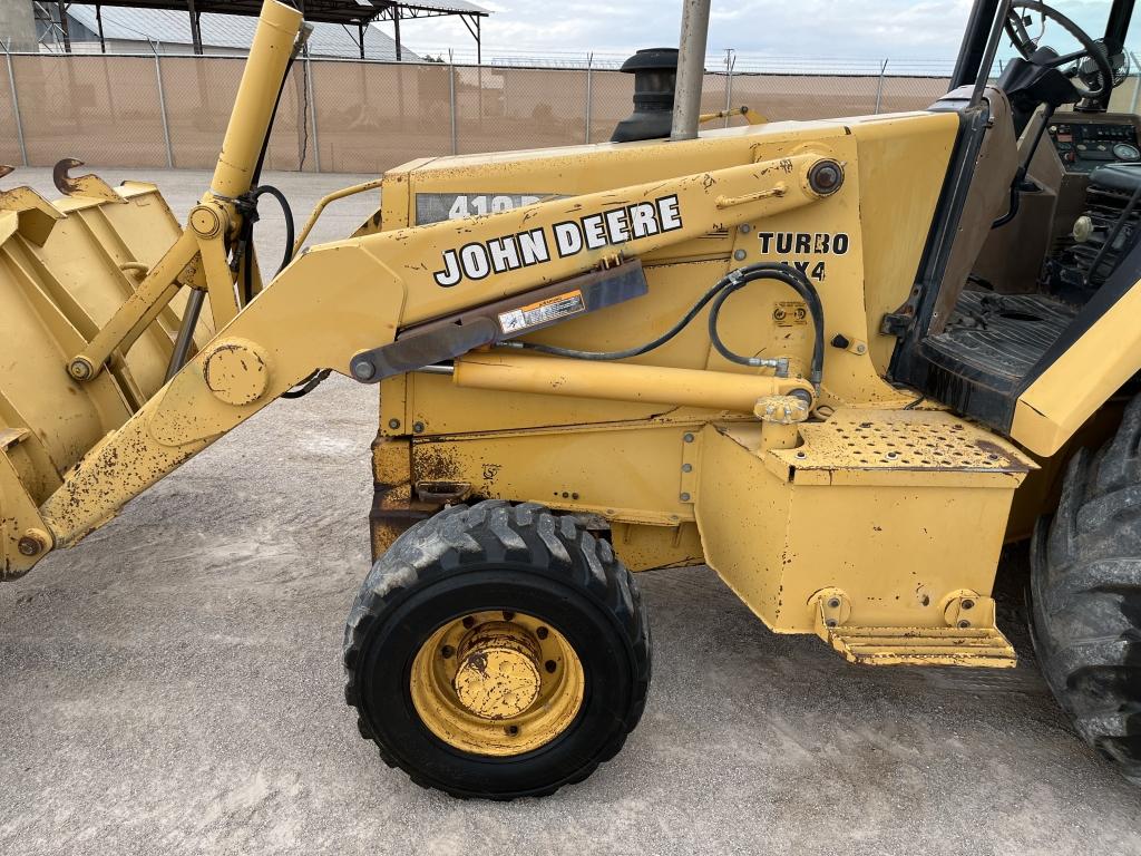 1995 John Deere 410D Turbo 4x4 Loader Backhoe