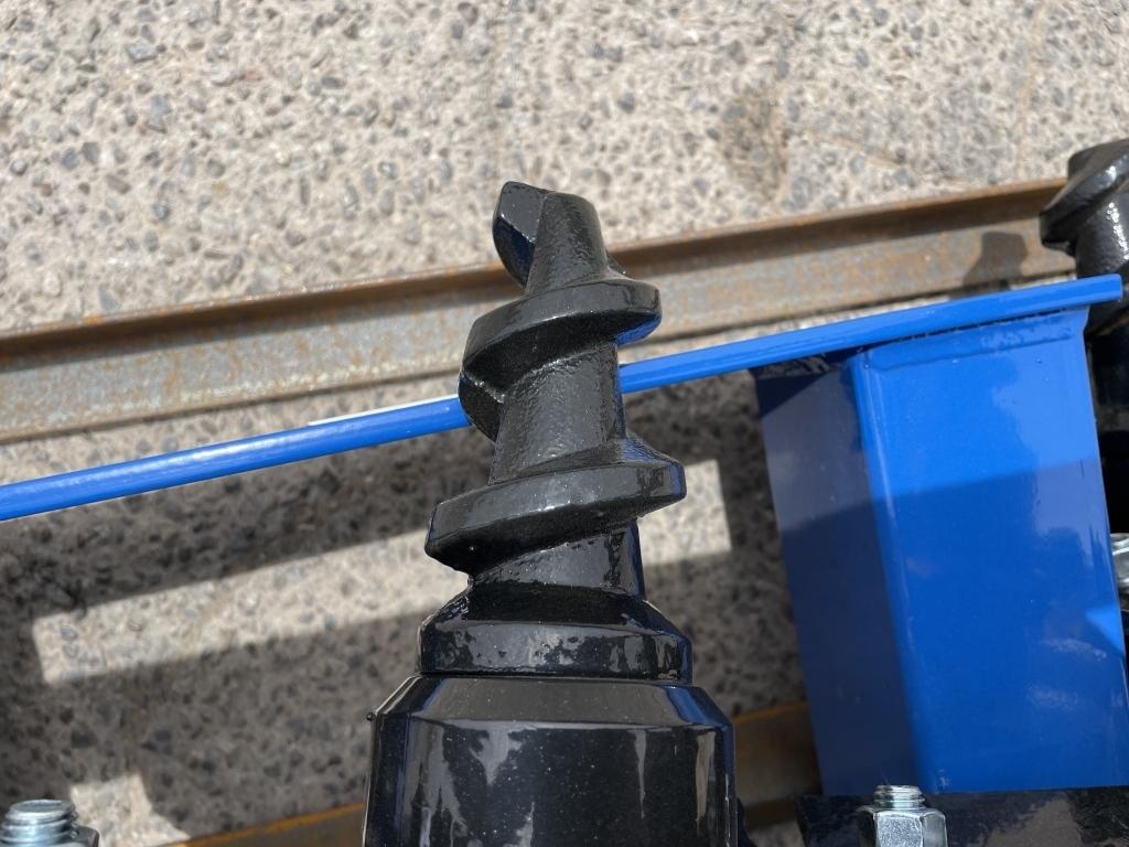 UNUSED Hydraulic Skid-Steer Blue Auger w/ 3 Bits