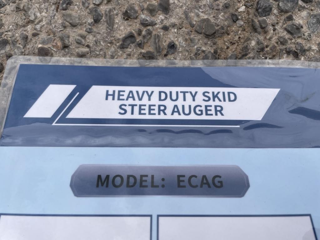 UNUSED Hydraulic Skid-Steer Blue Auger w/ 3 Bits