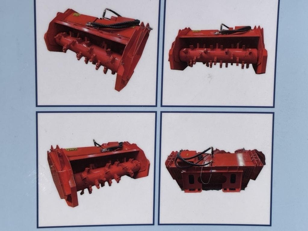 UNUSED Hydraulic Skid-Steer Forestry Drum Mulcher