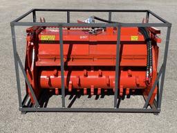 UNUSED Hydraulic Skid-Steer Forestry Drum Mulcher