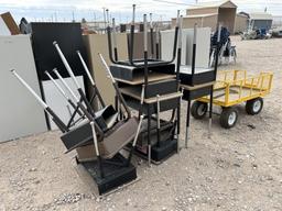 School Surplus- Yellow Cart, Student Desk