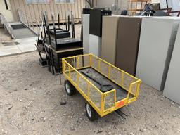 School Surplus- Yellow Cart, Student Desk