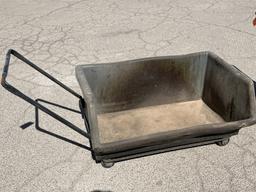 (2)pc-Rolling Heavy Material Cart,Rigid Shop Vac-B