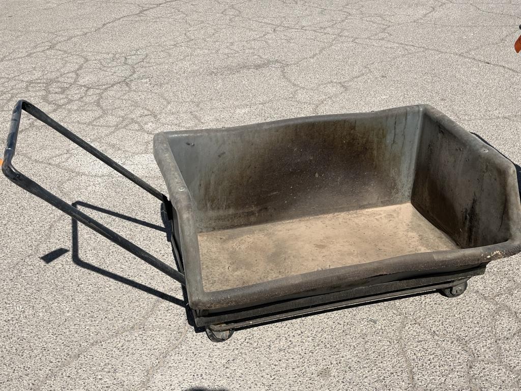 (2)pc-Rolling Heavy Material Cart,Rigid Shop Vac-B