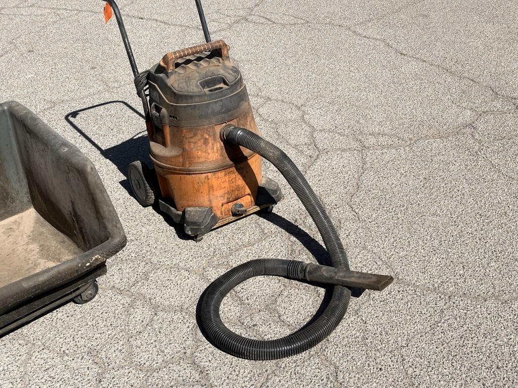 (2)pc-Rolling Heavy Material Cart,Rigid Shop Vac-B