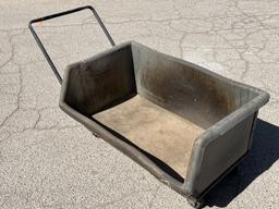 (2)pc-Rolling Heavy Material Cart,Rigid Shop Vac-B