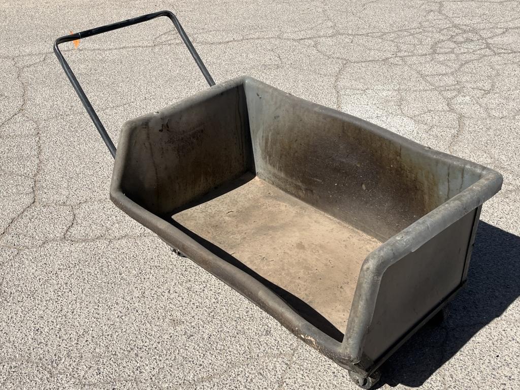 (2)pc-Rolling Heavy Material Cart,Rigid Shop Vac-B