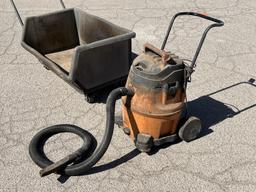 (2)pc-Rolling Heavy Material Cart,Rigid Shop Vac-B