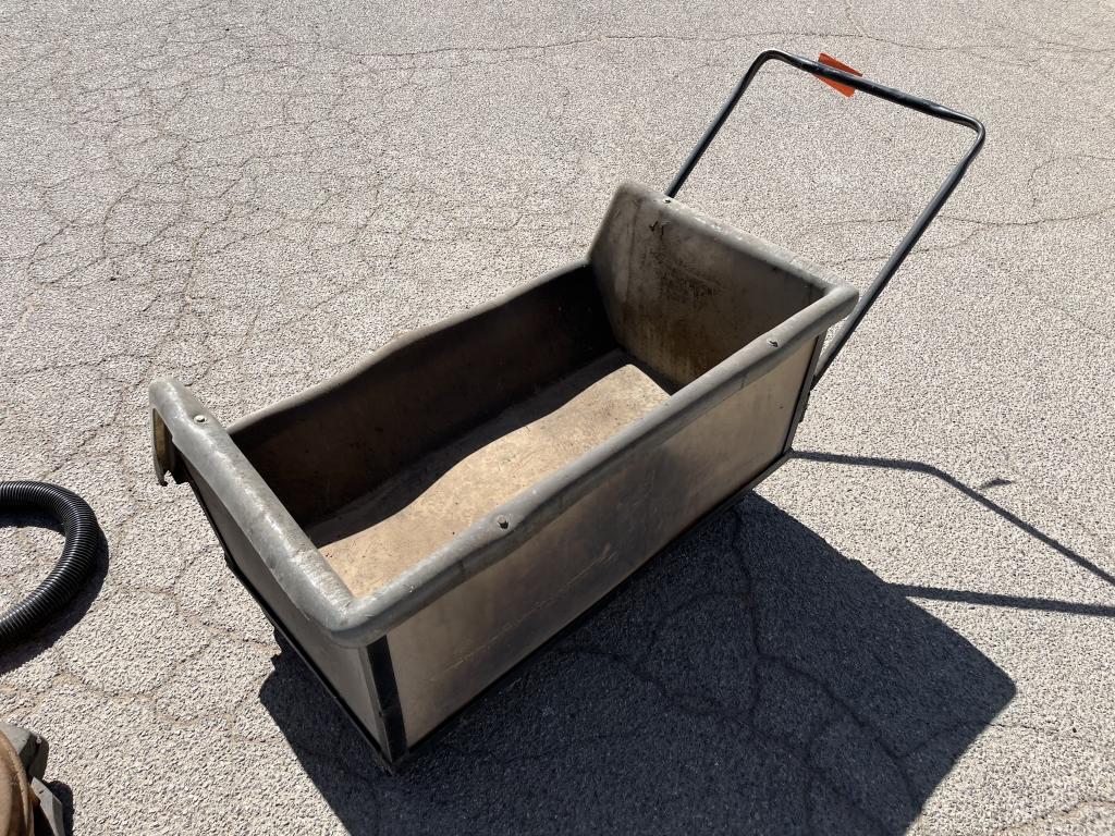 (2)pc-Rolling Heavy Material Cart,Rigid Shop Vac-B