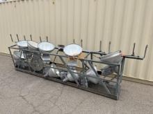 School Surplus -Stadium Light Stands,1500Watts- B