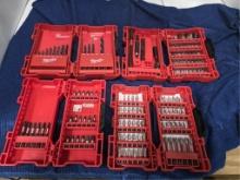 (4) Sets Of Milwaukee Drill Bits