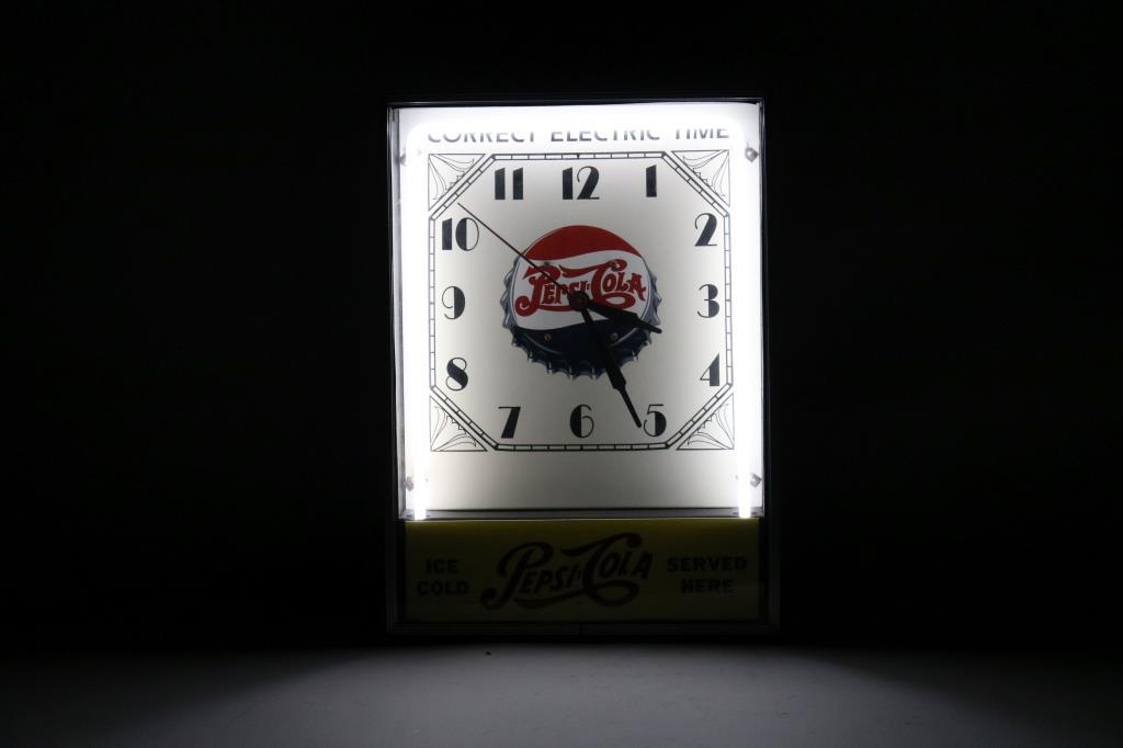 Correct Electric Time Pepsi-Cola Neon Clock