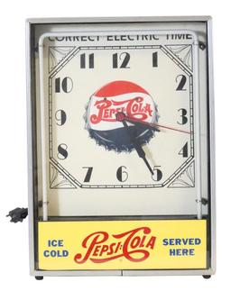 Correct Electric Time Pepsi-Cola Neon Clock