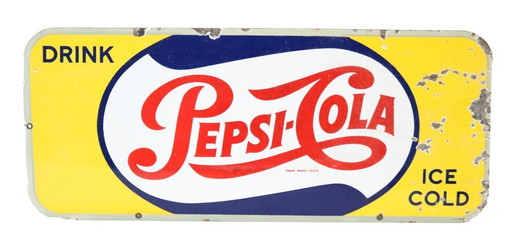 Drink Pepsi-Cola Ice Cold Porcelain Sign