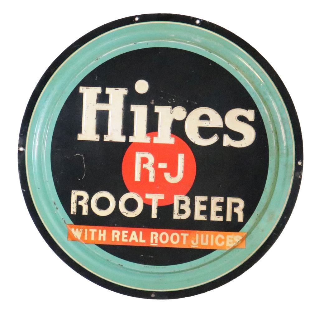 Embossed Hires Root Beer Tin Sign