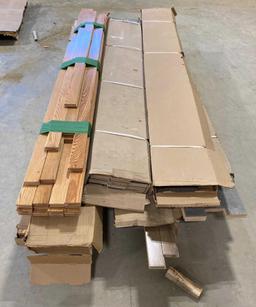 9 BOXES OF ASSORTED COLOR HARDWOOD FLOORING