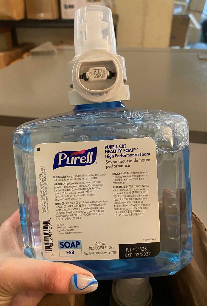 2 OF 1200 ML BOTTLES OF PURELL CRT HEALTHY SOAP HIGH PERFORMANCE FOAM