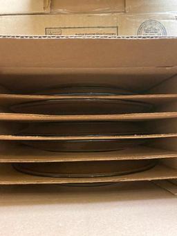 6 ANCHOR HOCKING, 13 INCH PLATTERS