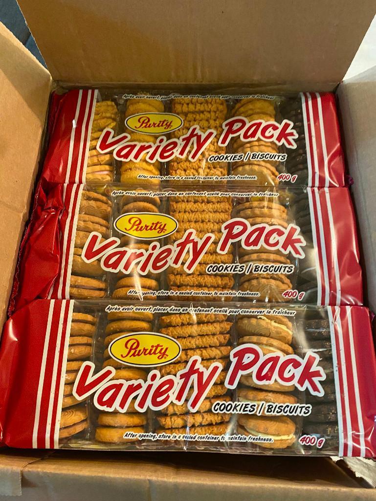 12 PACKS OF ASSORTED PURITY COOKIES