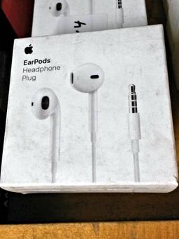 5 PAIRS OF APPLE WIRED EARPHONES