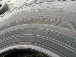 SET OF 4 OF 245/75 R16 TIRES --- GOOD TREAD