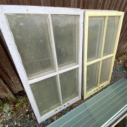 6 OF 53 x 29 INCH USED WINDOWS