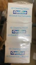 3 OF 48 EACH (144 TOTAL) OPTICO CLEANING WIPES
