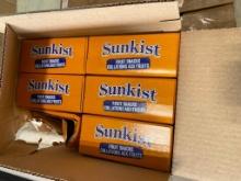 6 BOXES OF SUNKIST FRUIT SNACKS