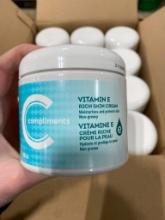 12 CONTAINERS OF COMPLIMENTS VITAMIN E RICH SKIN CREAM