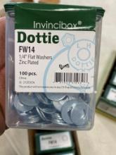 400 OF 1/4 INCH FLAT WASHER