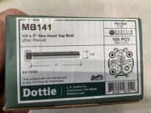 400 OF 1/4 x 1 INCH TAP BOLTS