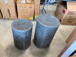 2 CONCRETE PATIO STANDS