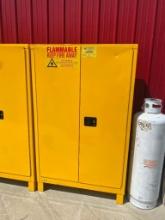 71 IN x 43 IN x 18 IN HEAVY DUTY SAFETY CABINET --- (MINOR DINGS)