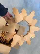 7 WOODEN CHRISTMAS WREATHS