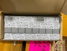 6 BOXES OF 1/2 OZ STEEL STICK-ON ALL WEATHER TAPE