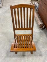 2 WOODEN OUTDOOR CHAIRS