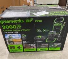 GREENWORKS 3000 PSI CORDLESS PRESSURE WASHER
