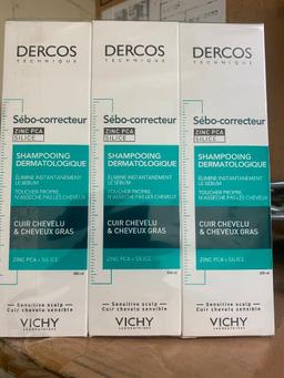BOX OF 18 DERCOS SHAMPOOING DERMATOLOGY