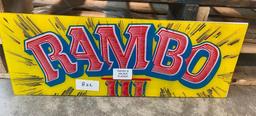 RAMBO III ARCADE PLACKER