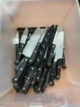 BOX OF KITCHEN KNIFES
