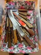 BOX OF KITCHEN KNIFES